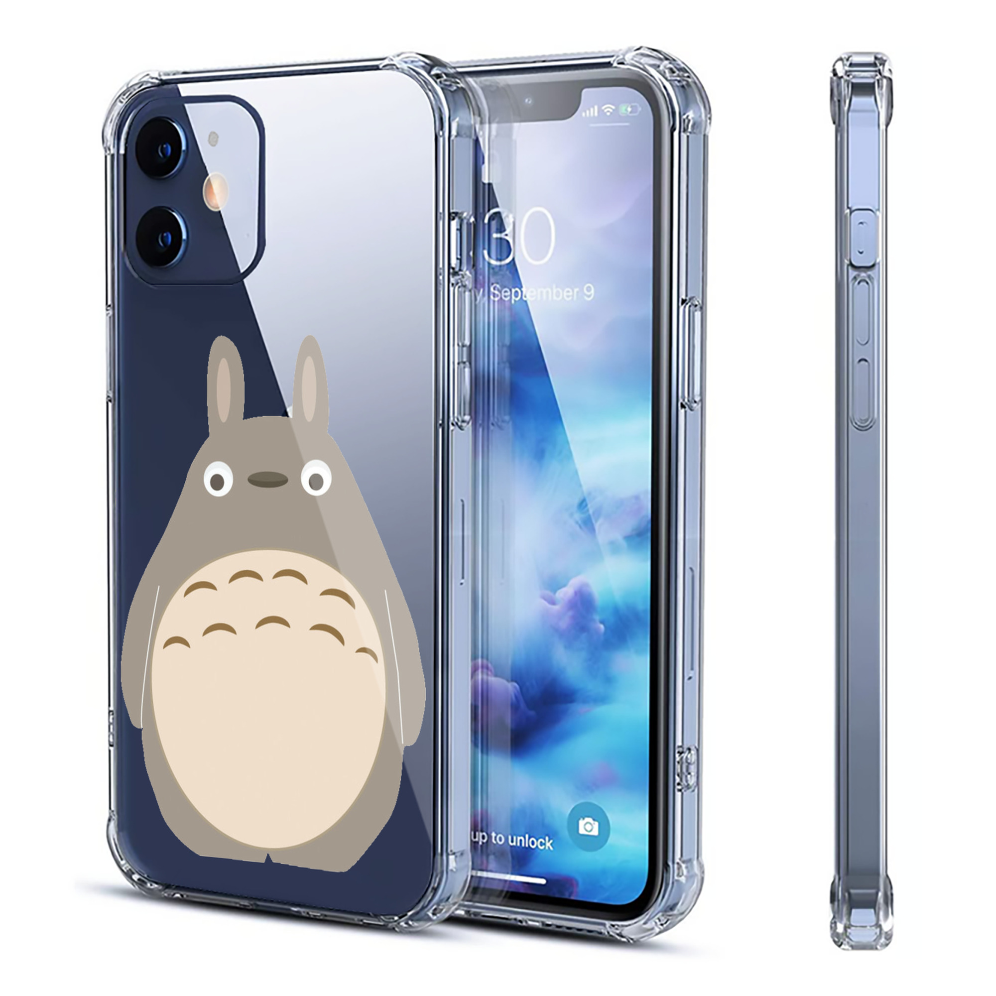 （画像用） となりのトトロ 草壁メイ 草壁サツキ My Neighbor Totoro Satsuki Kusakabe Mei Kusakabe 【iPhone 12シリーズ対応】透明スマホケース（クリアソフトケース）
